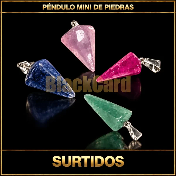 PENDULO MINI DE PIEDRAS SURTIDOS