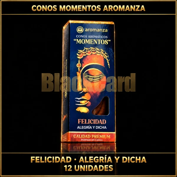 CONOS MOMENTOS X 12 UNID. AROMANZA (FELICIDAD-ALEGRIA Y DICHA)
