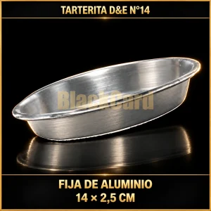TARTERITA FIJA DE ALUMINIO D&E N°14 14X2.5CM