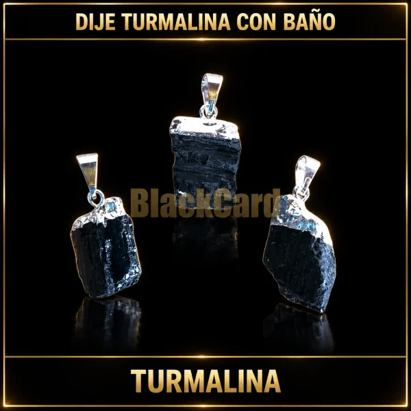 DIJE TURMALINA CON BAÑO