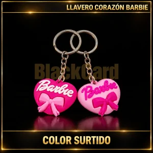 LLAVERO CORAZÓN DE BARBIE (COLOR SURTIDO)
