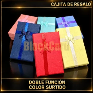 CAJITA DE REGALO DOBLE FUNCIÓN (COLOR SURTIDO)