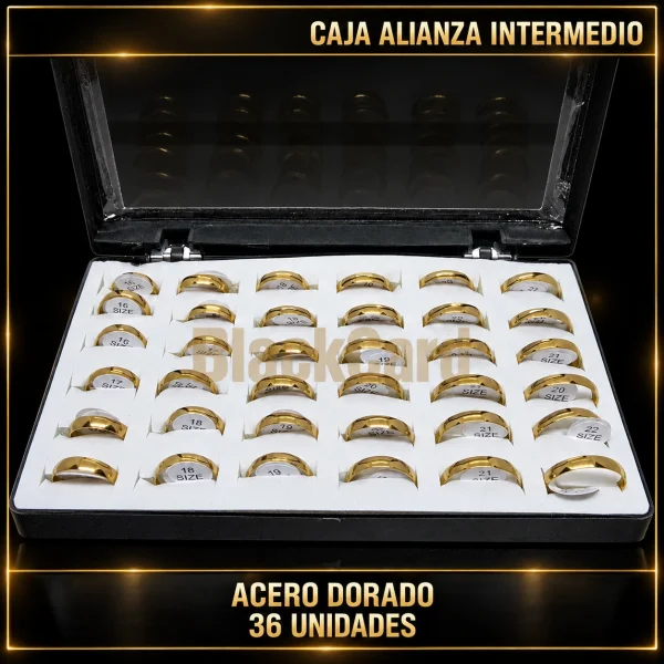 CAJA ALIANZA INTERMEDIO X 36 UNIDADES (ACERO DORADO) - Imagen 2