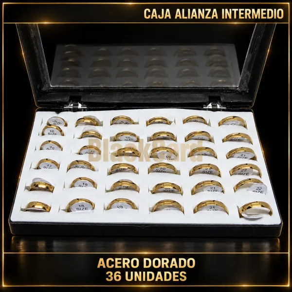 CAJA ALIANZA INTERMEDIO X 36 UNIDADES (ACERO DORADO)