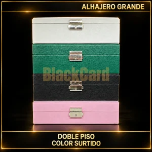 ALHAJERO GRANDE DOBLE PISO (COLOR SURTIDO)
