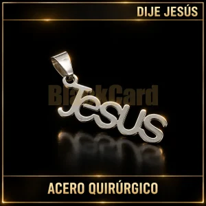 DIJE JESÚS (A.Q) — vista principal sobre fondo negro con detalles dorados