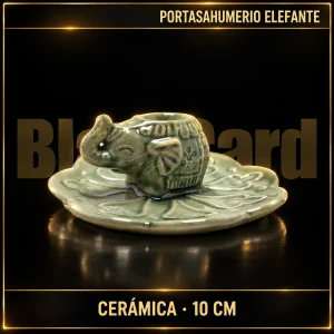 PORTA SAHUMERIO DE CERAMICA ELEFANTE 10CM