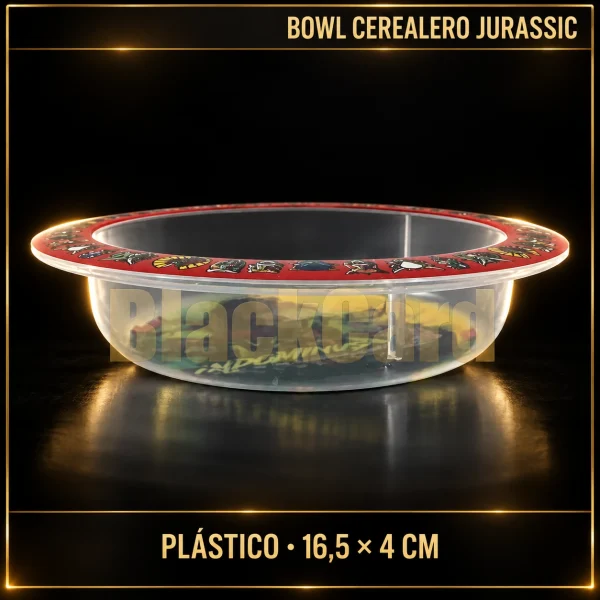 BOWL CEREALERO JURASSIC DE PLASTICO 16.5X4CM - Vista 2