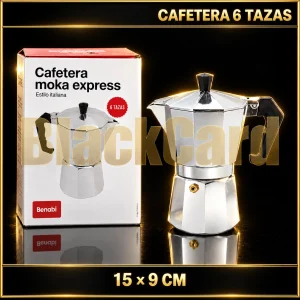 CAFETERA 6 TAZAS 15X9CM