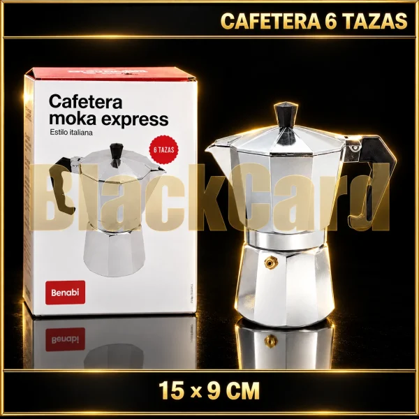CAFETERA 6 TAZAS 15X9CM