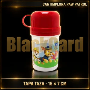 CANTIMPLORA C/TAPA TAZA PAW PATROL 15X7CM