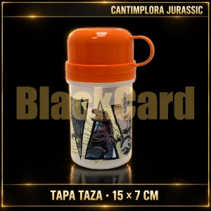 CANTIMPLORA C/TAPA TAZA JURASSIC 15X7CM
