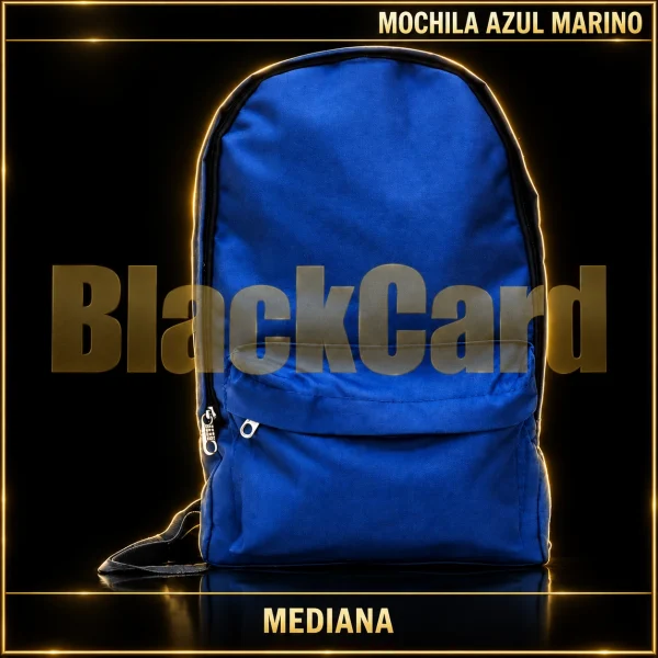 MOCHILA MEDIANA COLOR AZUL MARINO