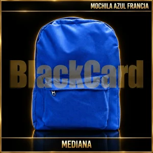 MOCHILA MEDIANA COLOR AZUL FRANCIA