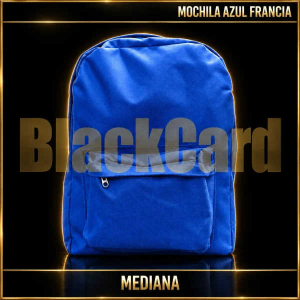 MOCHILA MEDIANA COLOR AZUL FRANCIA