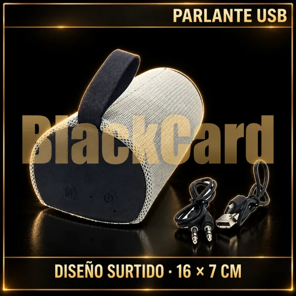 PARLANTE USB + DISEÑO SURTIDO 16X7CM