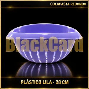 COLAPASTA REDONDO PLÁSTICO LILA 28CM