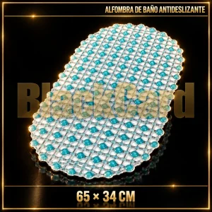 ALFOMBRA DE BAÑO ANTIDESLIZANTE 65X34CM
