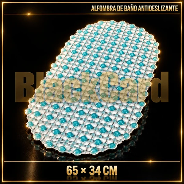 ALFOMBRA DE BAÑO ANTIDESLIZANTE 65X34CM