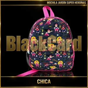 MOCHILA JARDIN SUPER HEROINAS CHICA