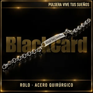 PULSERA FRASE "VIVE TUS SUEÑOS" (ROLO) (A.Q)