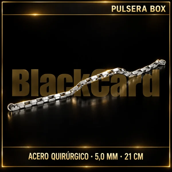PULSERA BOX (5.0MM - 21CM) (A.Q)