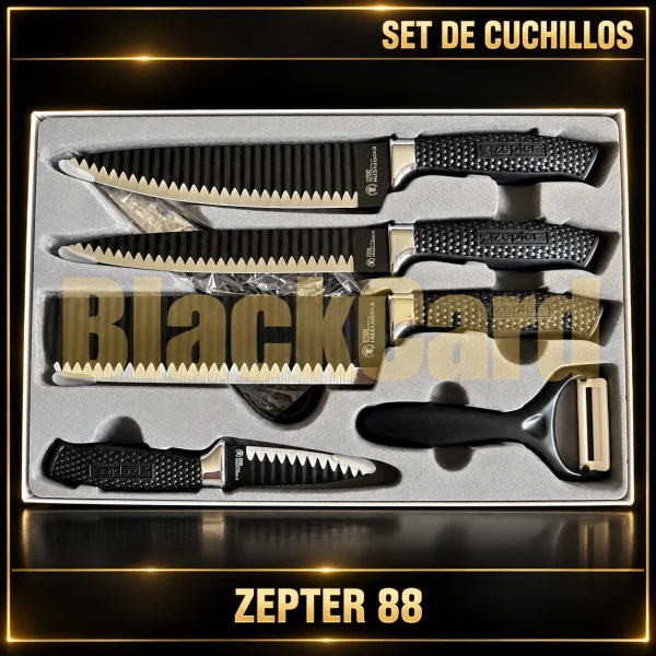 SET CUCHILLOS LUJO ZEPTER 88