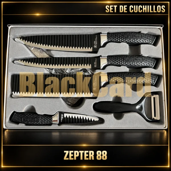 SET CUCHILLOS LUJO ZEPTER 88