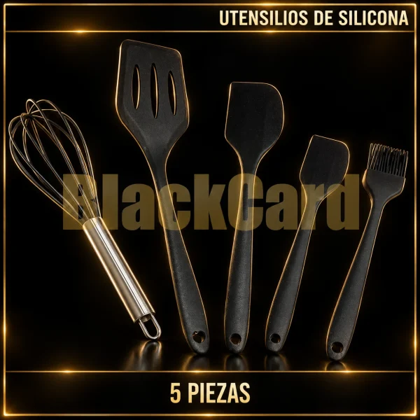 SET DE UTENSILIOS DE SILICONA x 5