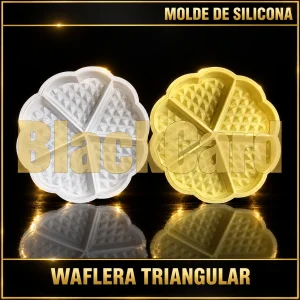MOLDE SILICONA WAFLERA TRIANGULAR