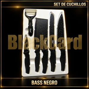 SET DE CUCHILLOS BASS NEGRO