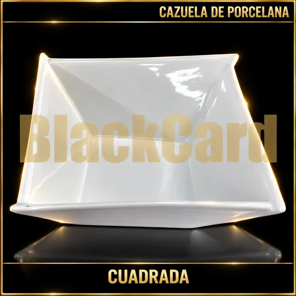 CAZUELA PORCELANA CUADRADA