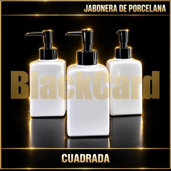 JABONERA PORCELANA CUADRADA