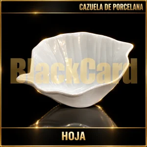CAZUELA PORCELANA HOJA