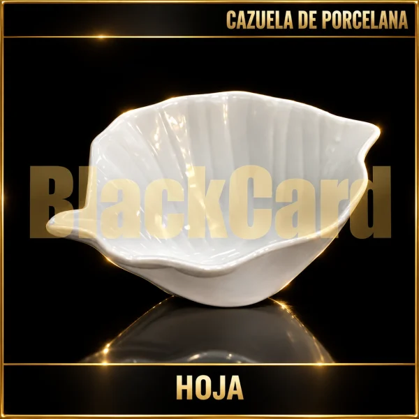 CAZUELA PORCELANA HOJA