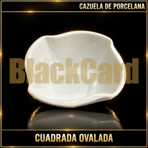 CAZUELA PORCELANA CUADRADA OVALADO