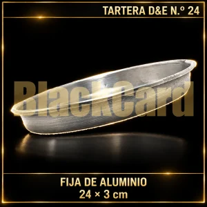 TARTERA FIJA DE ALUMINIO D&E Nº24 24X3CM