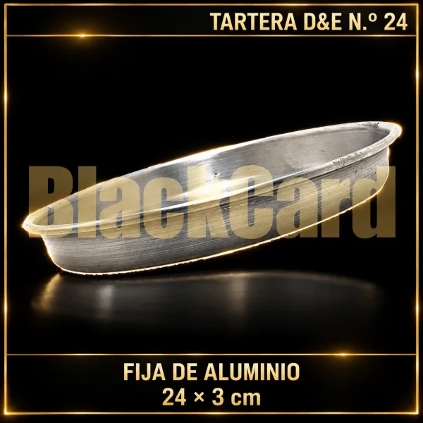 TARTERA FIJA DE ALUMINIO D&E Nº24 24X3CM