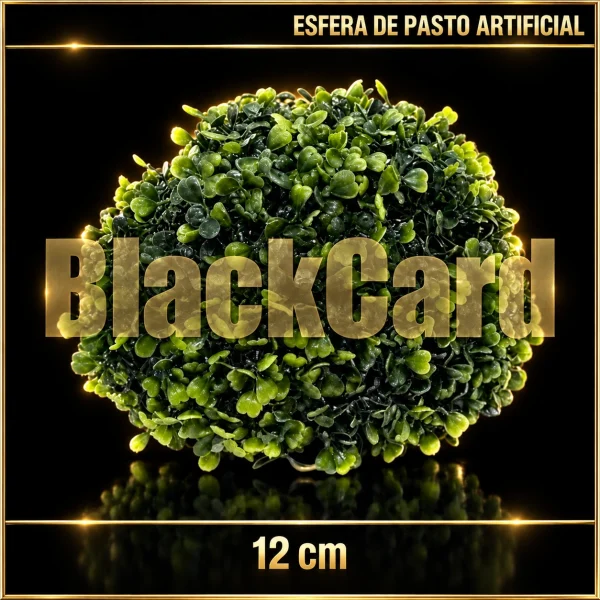 ESFERA DECORACIÓN PASTO ARTIFICIAL 12CM