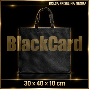 BOLSA FRISELINA NEGRA 30 x 40 x 10 cm