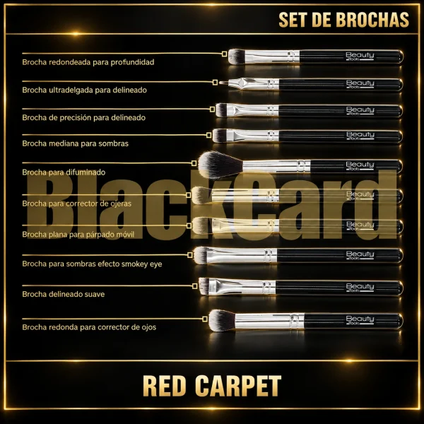 SET DE BROCHAS RED CARPET