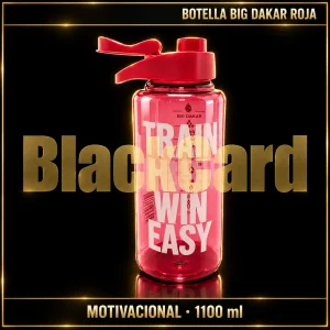 BOTELLA BIG DAKAR ROJO MOTIVACIONAL 1100ML