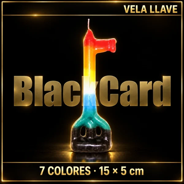 VELA LLAVE 7 COLORES 15 x 5cm