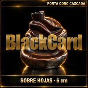 PORTA CONO CASCADA SOBRE HOJAS 6cm