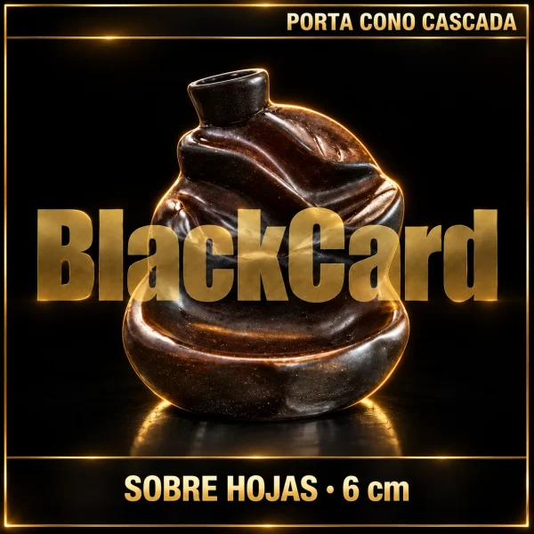 PORTA CONO CASCADA SOBRE HOJAS 6cm