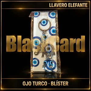 LLAVERO ELEFANTE OJO TURCO BLISTER