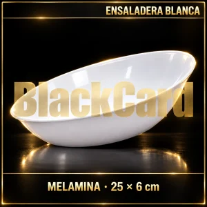 ENSALADERA BLANCA MELAMINA 25CMX6CM 10"