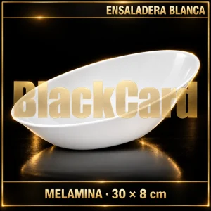 ENSALADERA BLANCA MELAMINA 30X8CM 12"
