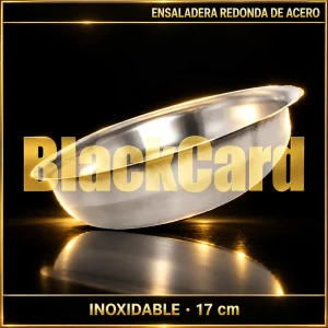 ENSALADERA REDONDA ACERO INÓX. 17CM