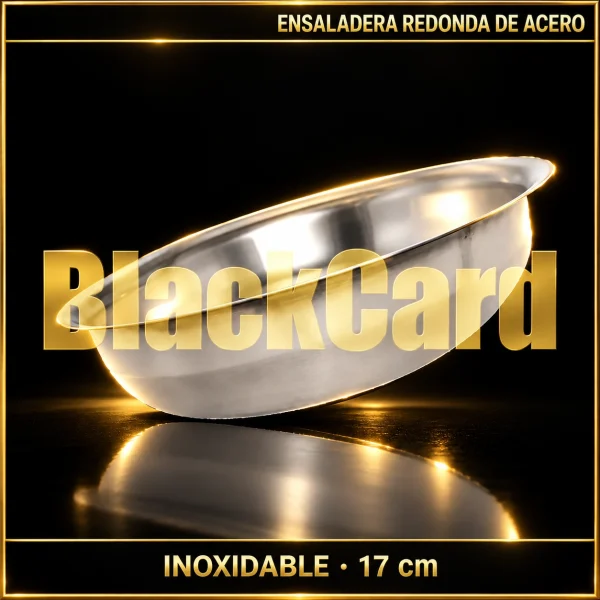 ENSALADERA REDONDA ACERO INÓX. 17CM